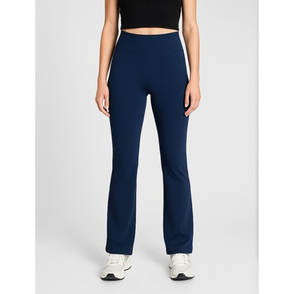 Old Navy Active Womens Extra High-Rise Slim Boot-Cut Go-Dry Pants Blue Medium - Picture 1 of 13